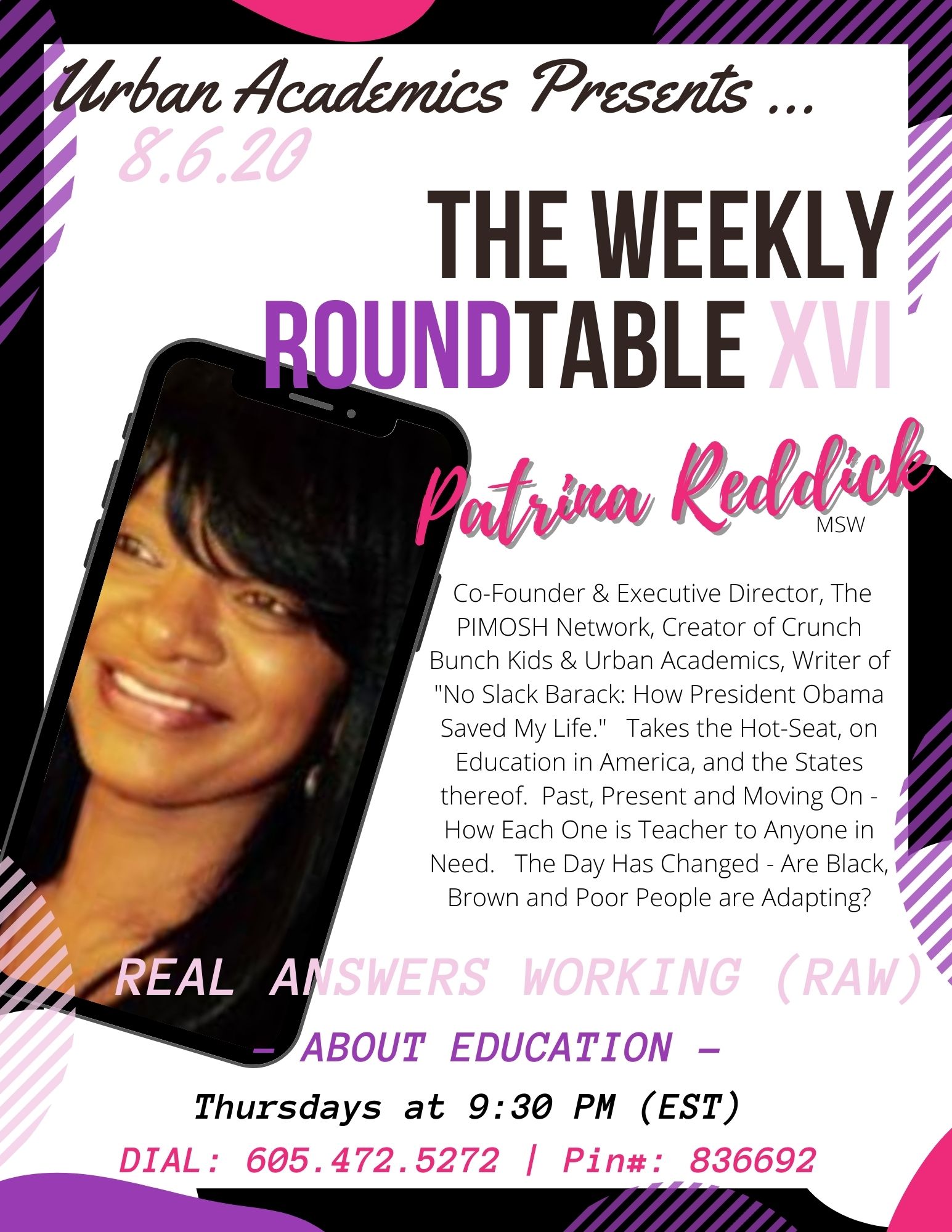 Patrina Reddick, MSW in the "HOT-Seat" on Why Most Programs Fail, and What Help is Available to Parents During COVID. Thursdays at 9:30 PM (EST)