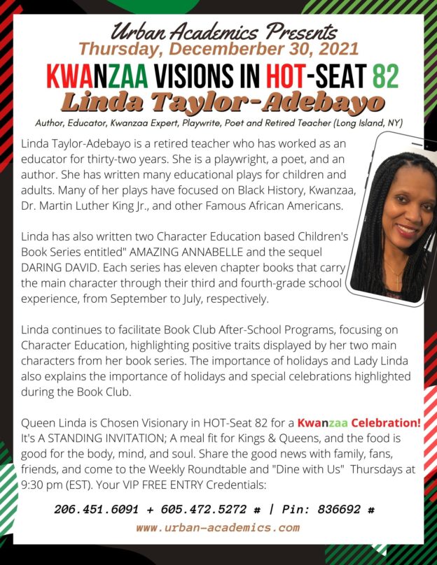 A Teachers Purpose and Holiday Thoughts with Linda Taylor (Long Island, NY), Author, Entrepreneur, Poet, and Retired Certified Teacher is Chosen Visionary in HOT-Seat Number 82